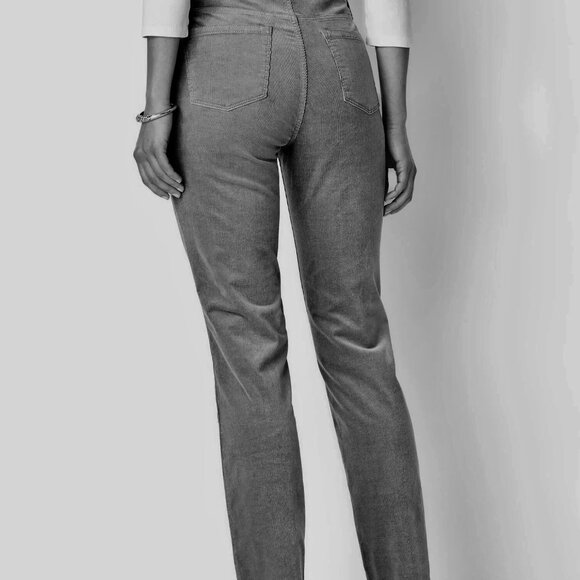 Talbots Curvy Fit Blue Bootcut Corduroy Pants Plus Size 16W - Picture 2 of 8